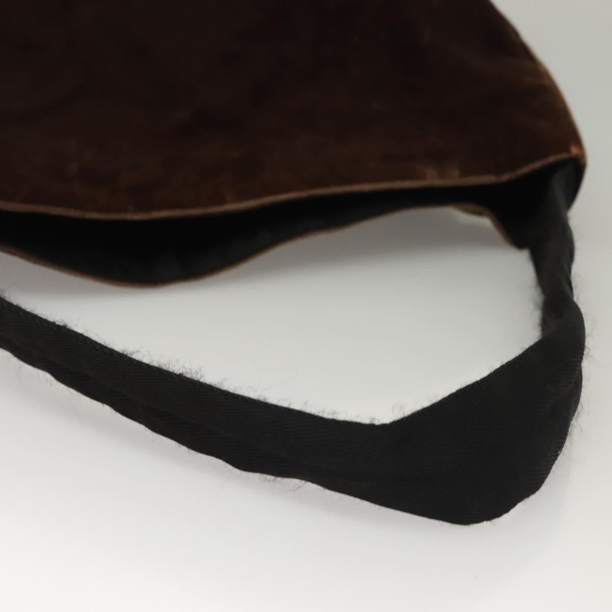 Prada Velour Brown Shoulder Bag