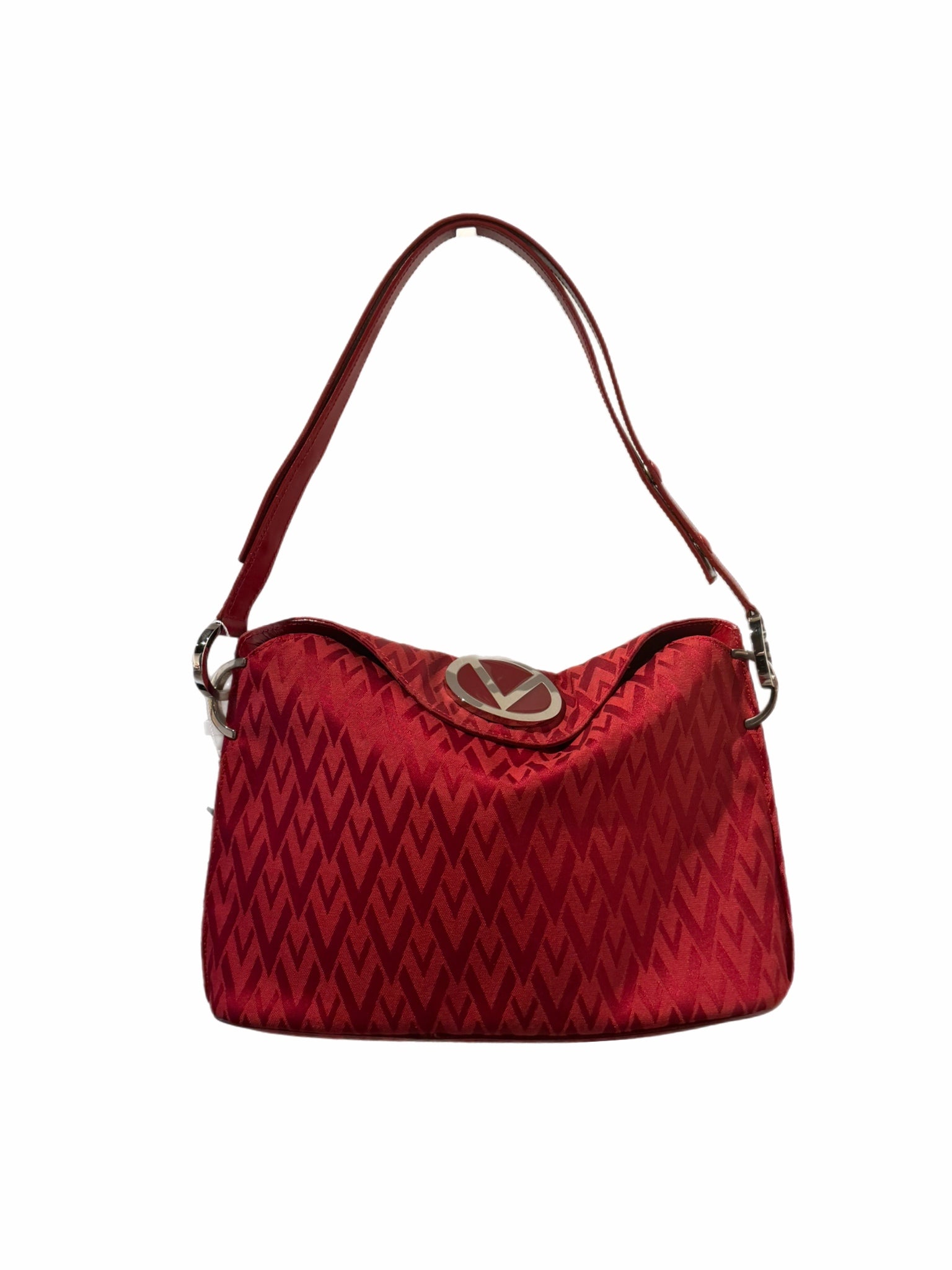 Valentino Red Monogram Shoulder Bag