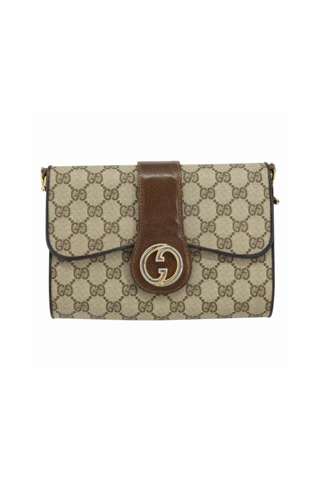 Gucci Brown Monogram Shoulder Bag