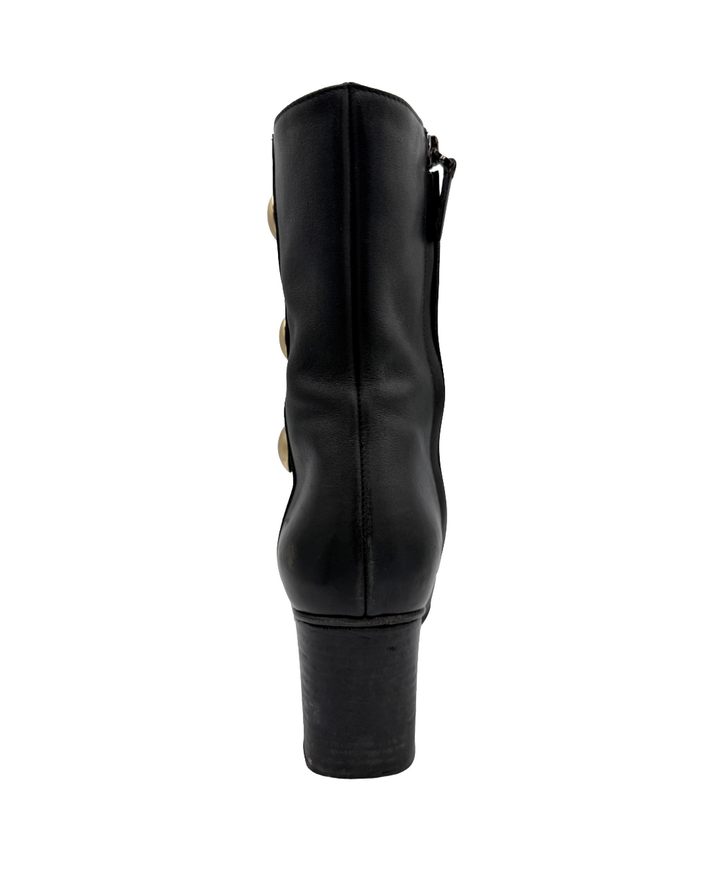 Chloe Black Studded Ankle Boots
