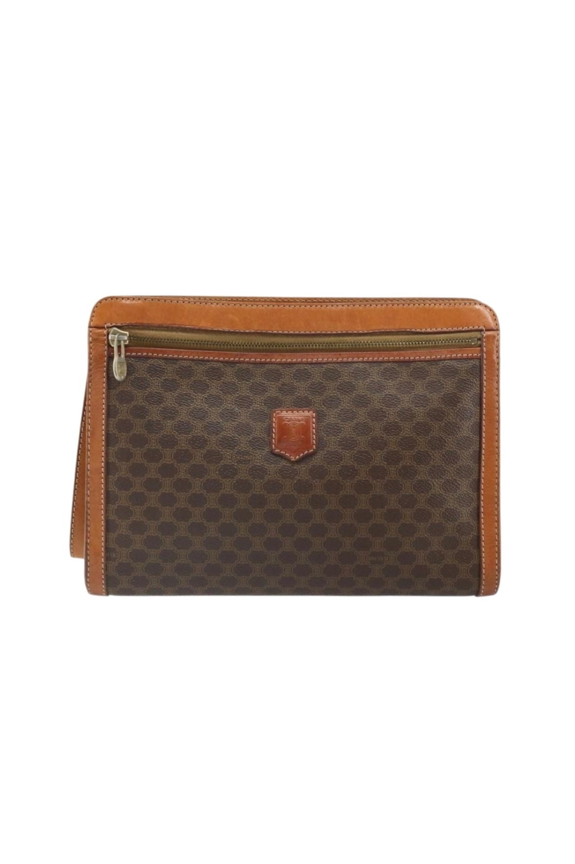 Celine Brown Macadam Clutch