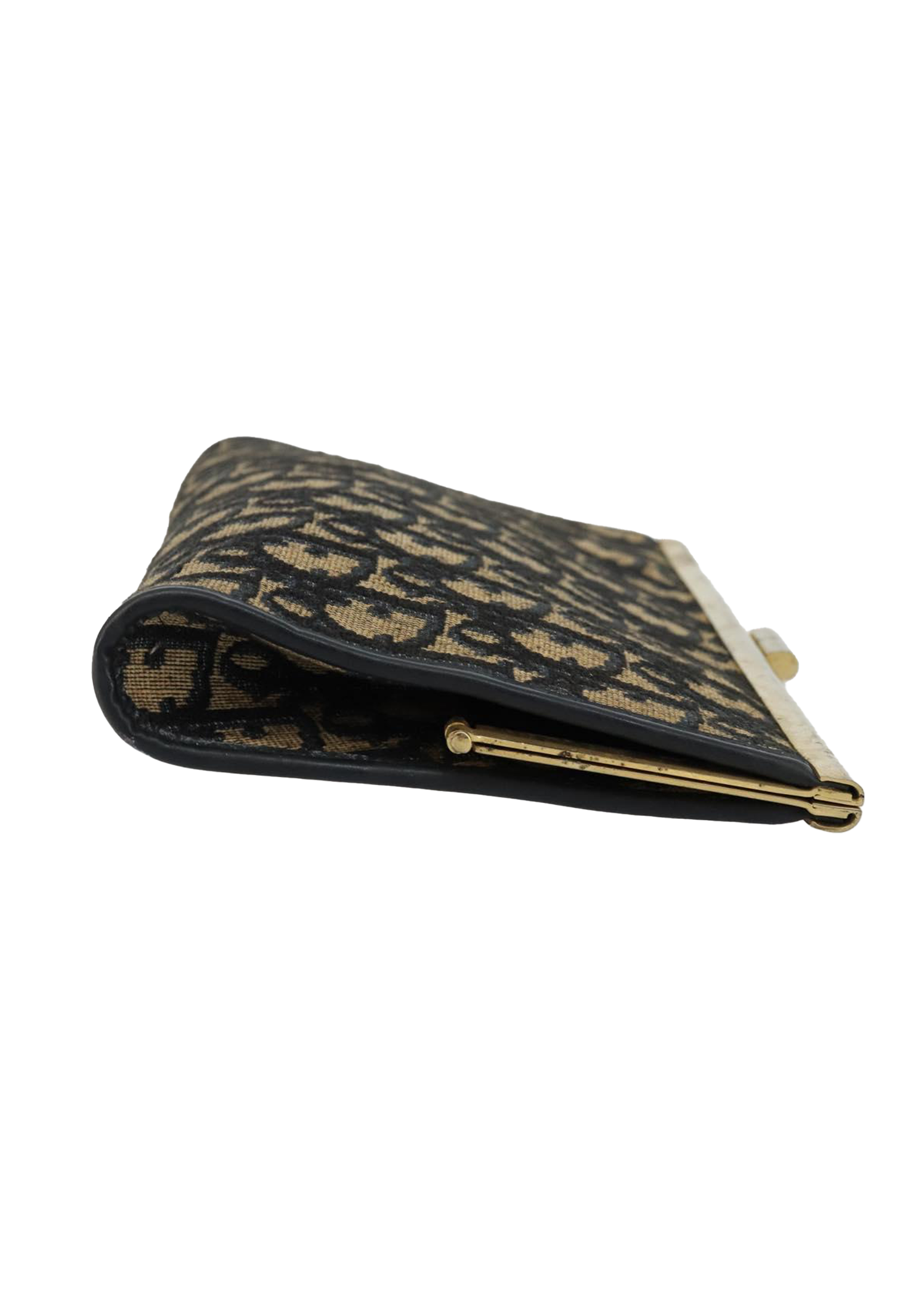 Dior Navy Trotter Snap Clutch