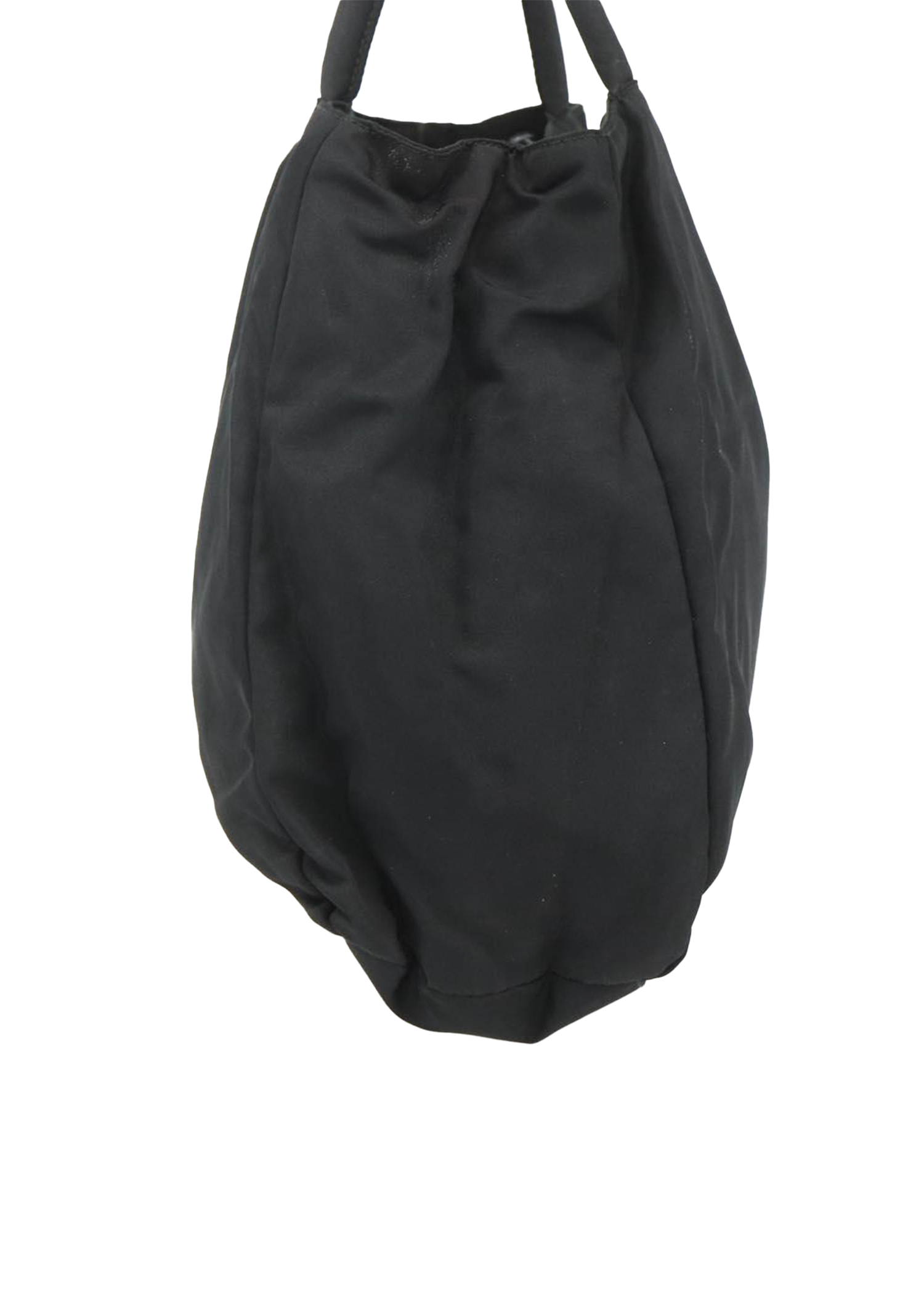Prada Black Nylon Rounded Mini Tote