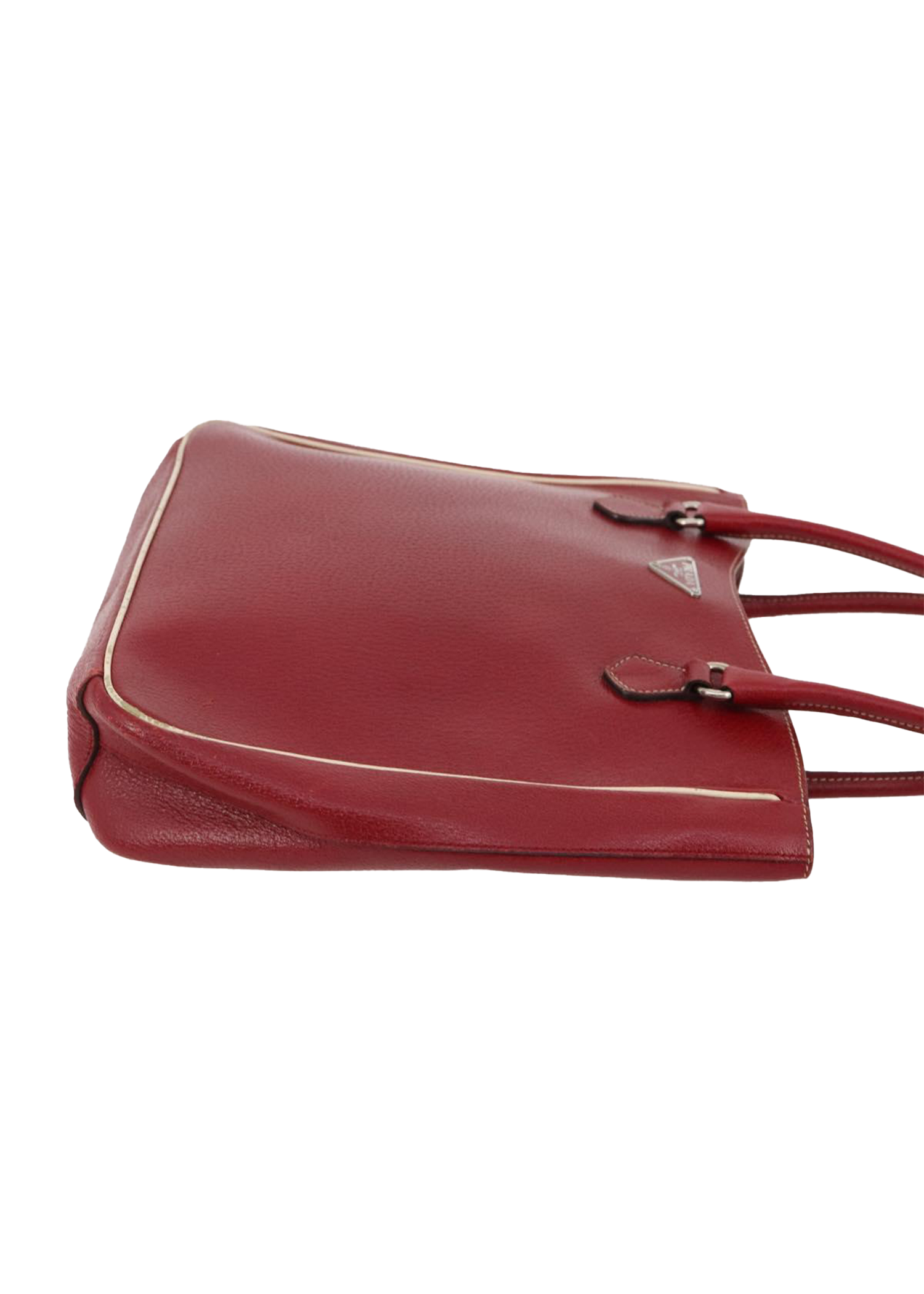 Prada Red Leather Tote