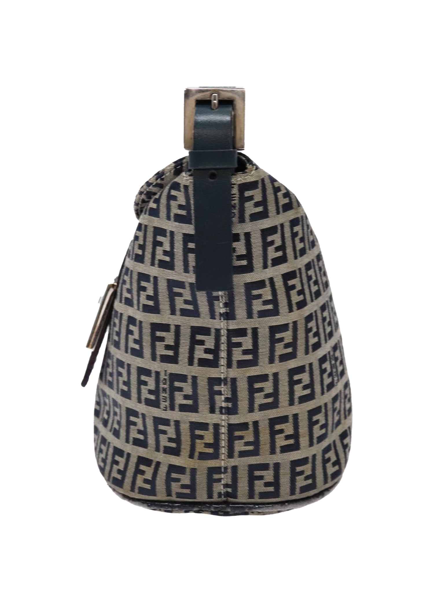 Fendi Navy Zucchino Mini Baguette