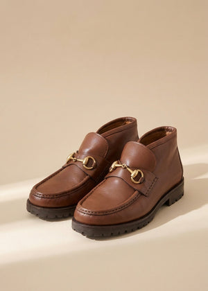 Gucci Brown Horsebit Loafers