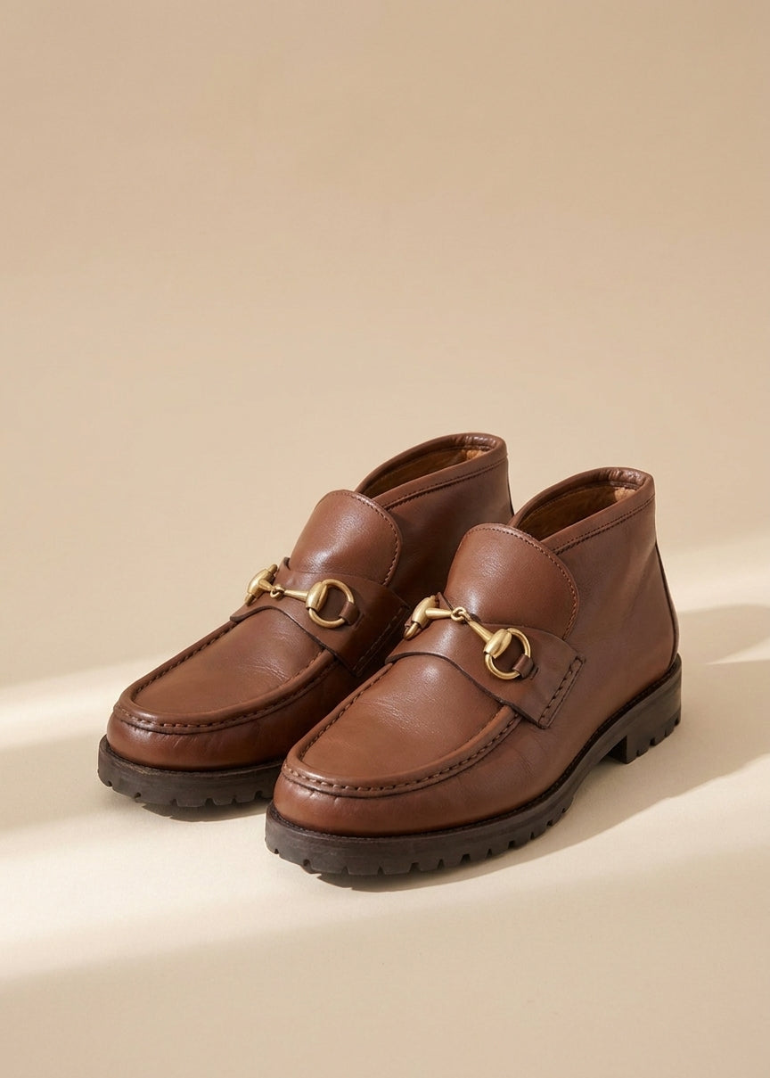 Gucci Brown Horsebit Loafers cover