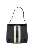 Load image into Gallery viewer, Gucci Striped Black and White PVC Shoulder Bag
