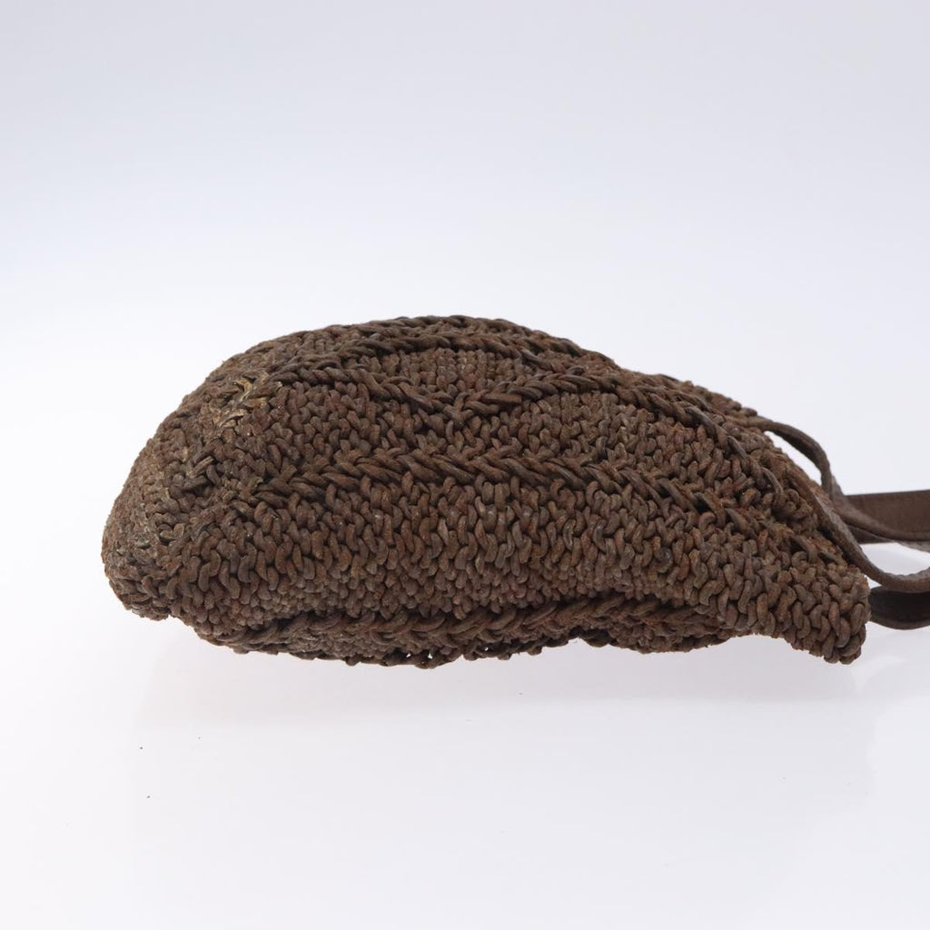 Chanel Brown Raffia Tote