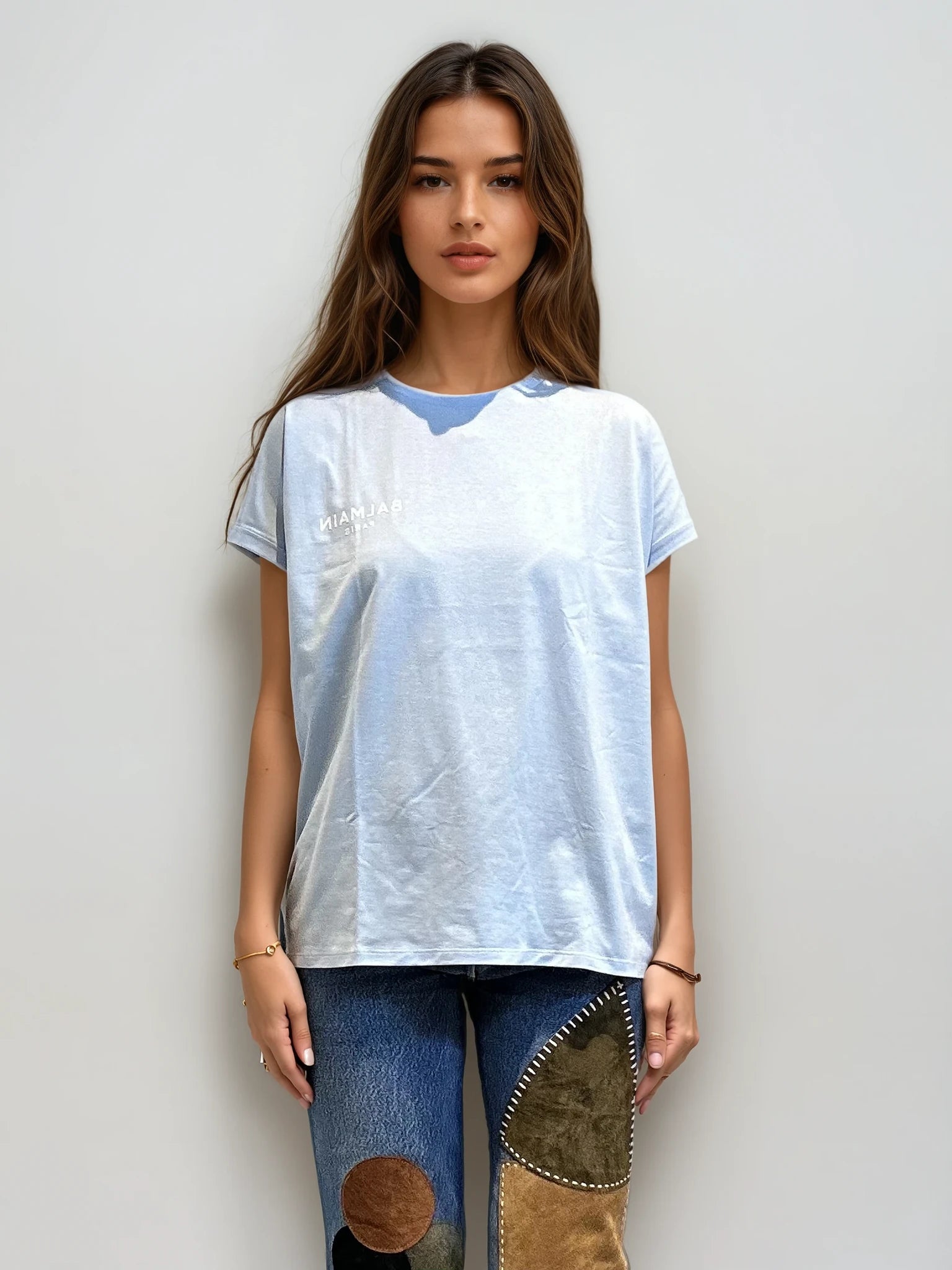 Balmain Blue Tee