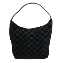 Load image into Gallery viewer, Gucci Tom Ford Black Monogram Shoulder Bag with Leather Detailing
