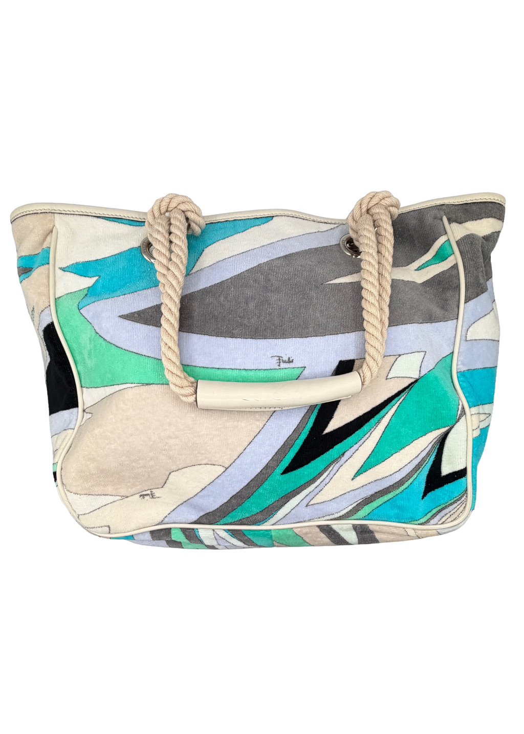 Pucci Blue Printed Tote