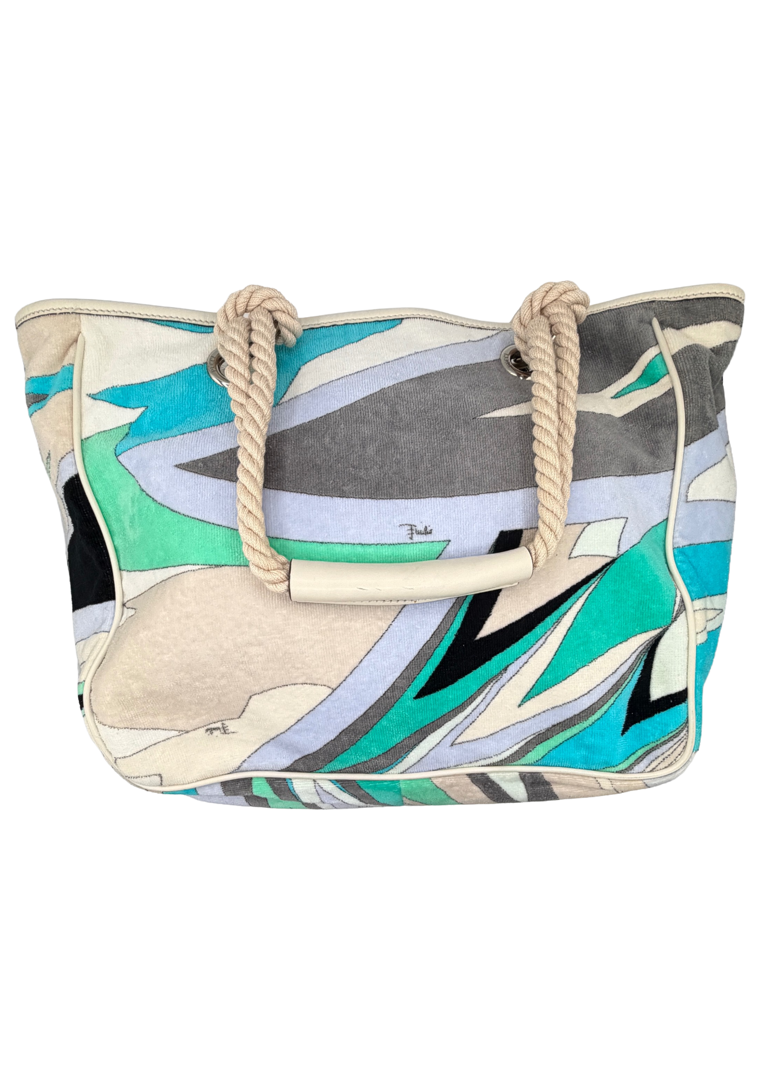 Pucci Blue Printed Tote