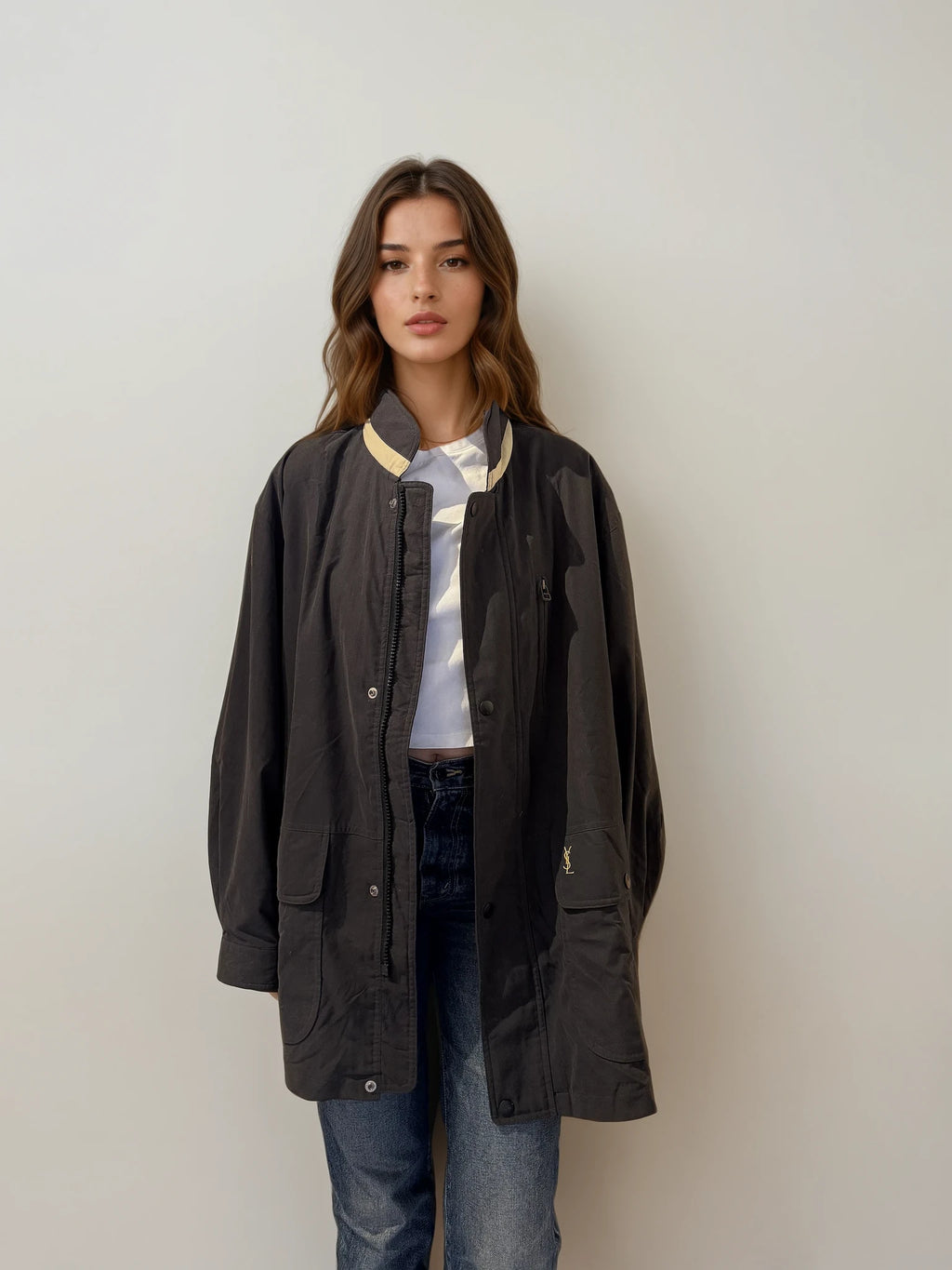 YSL Dark Navy Pocket Bomber
