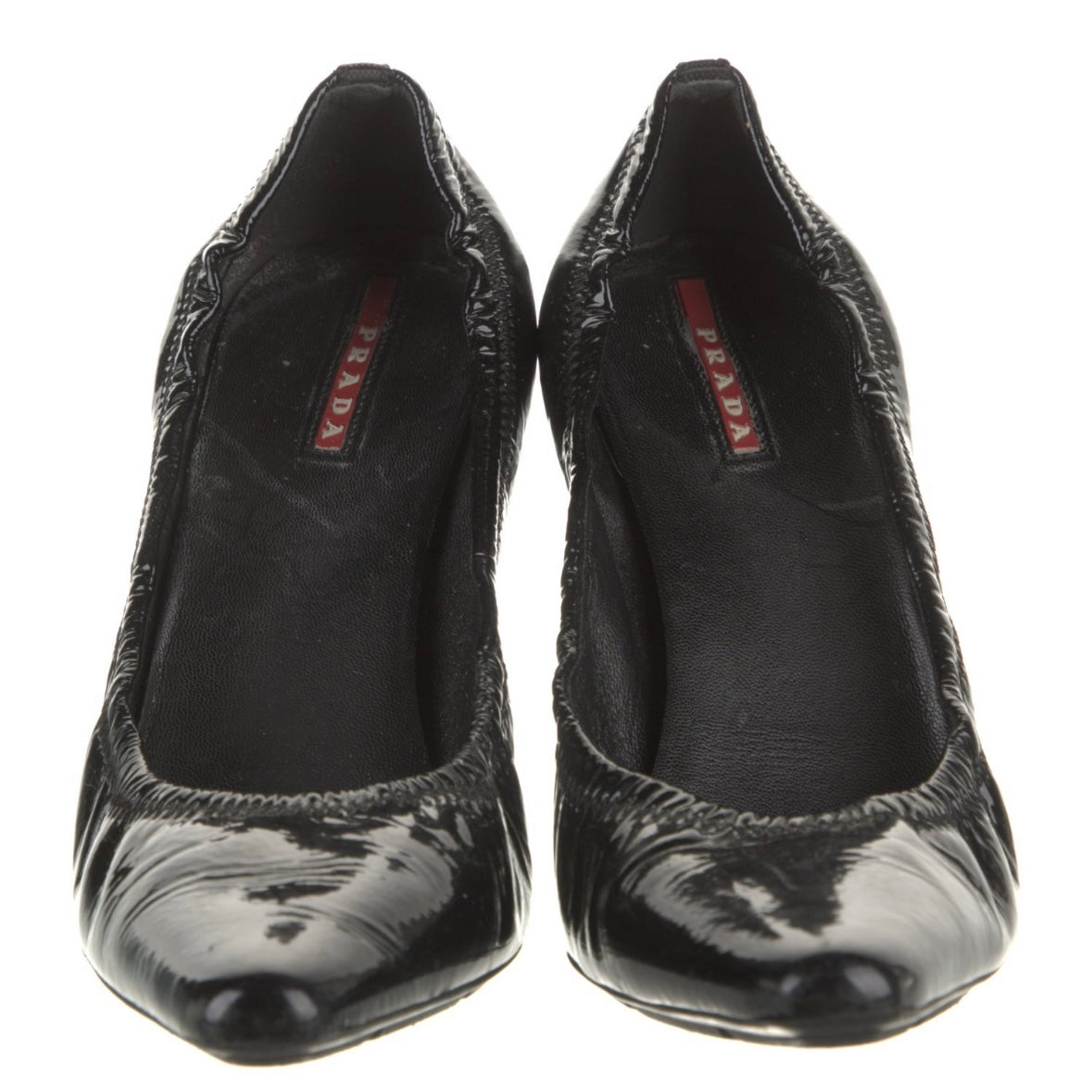Prada Black Patent Heels