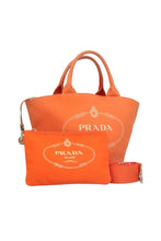 Load image into Gallery viewer, Prada Orange Canvas Tote
