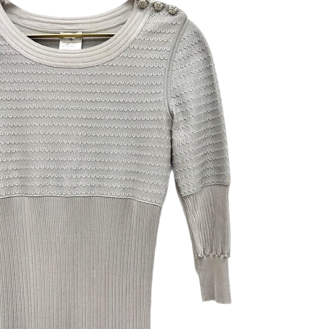 Chanel Silver Pleated Dress