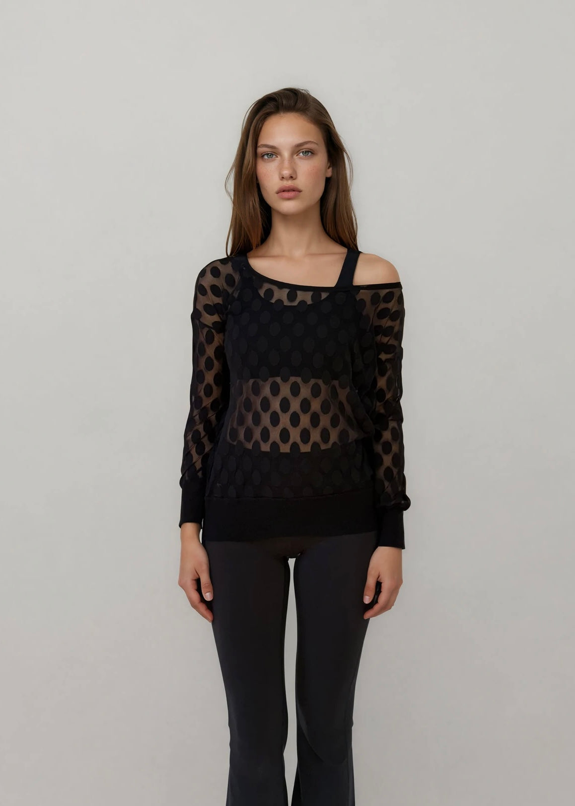 Jean Paul Gaultier Black Mesh Top