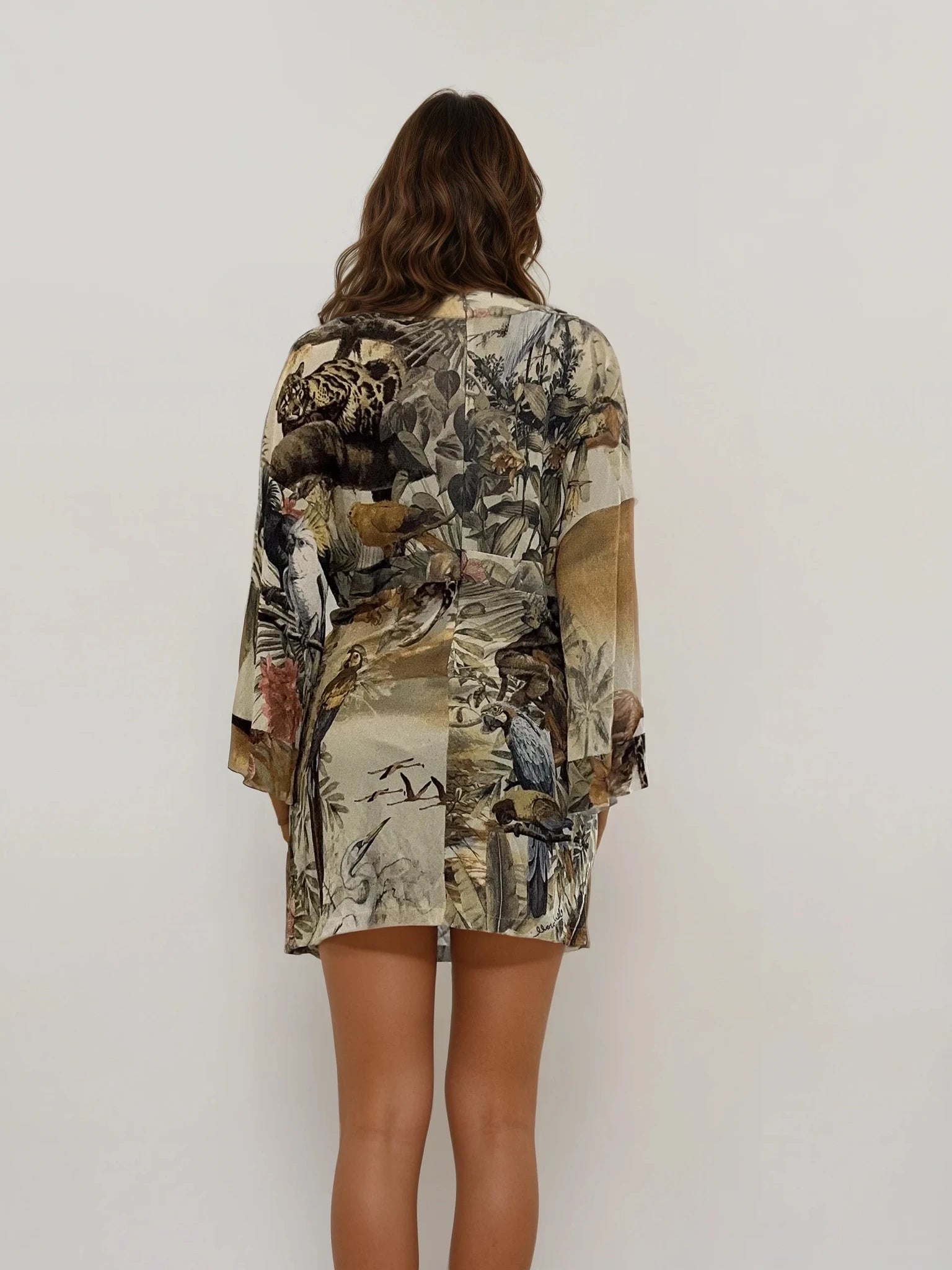 Cavalli Flower Printed Mini Dress