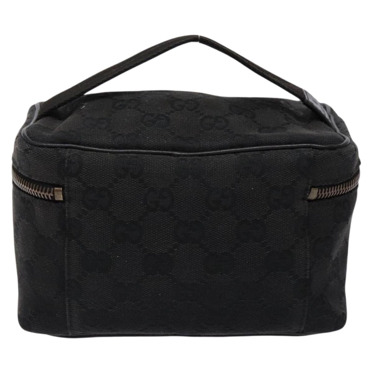 Gucci Black Monogram Vanity Bag