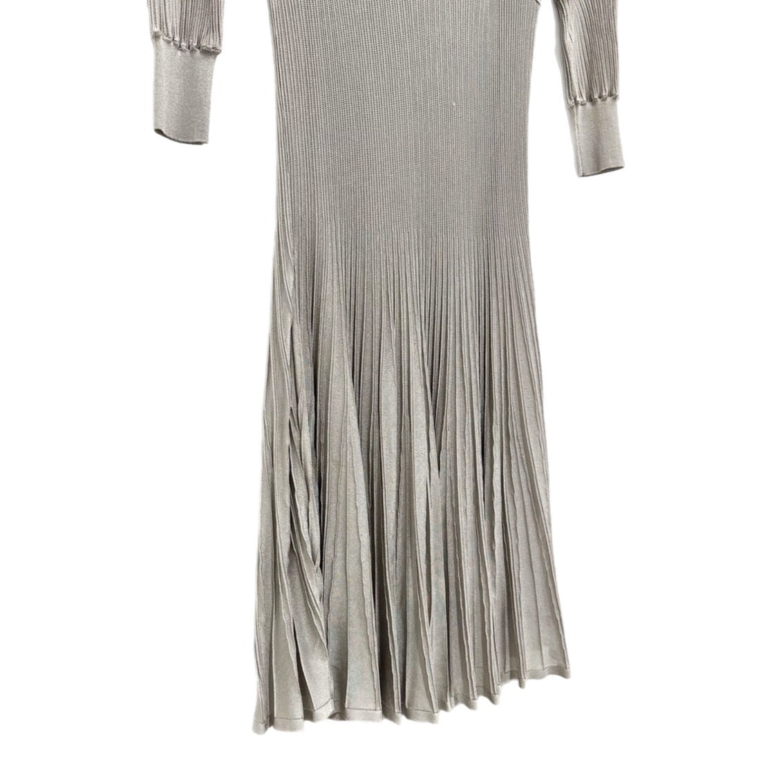 Chanel Silver Pleated Dress
