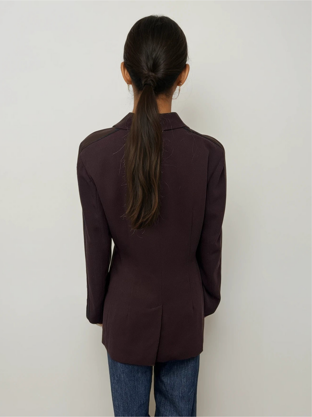 Ozbek Burgundy Blazer
