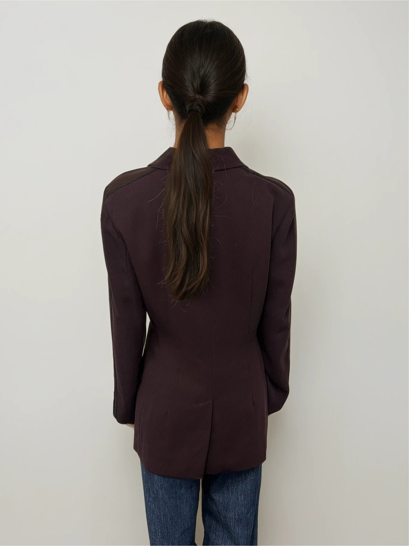 Ozbek Burgundy Blazer