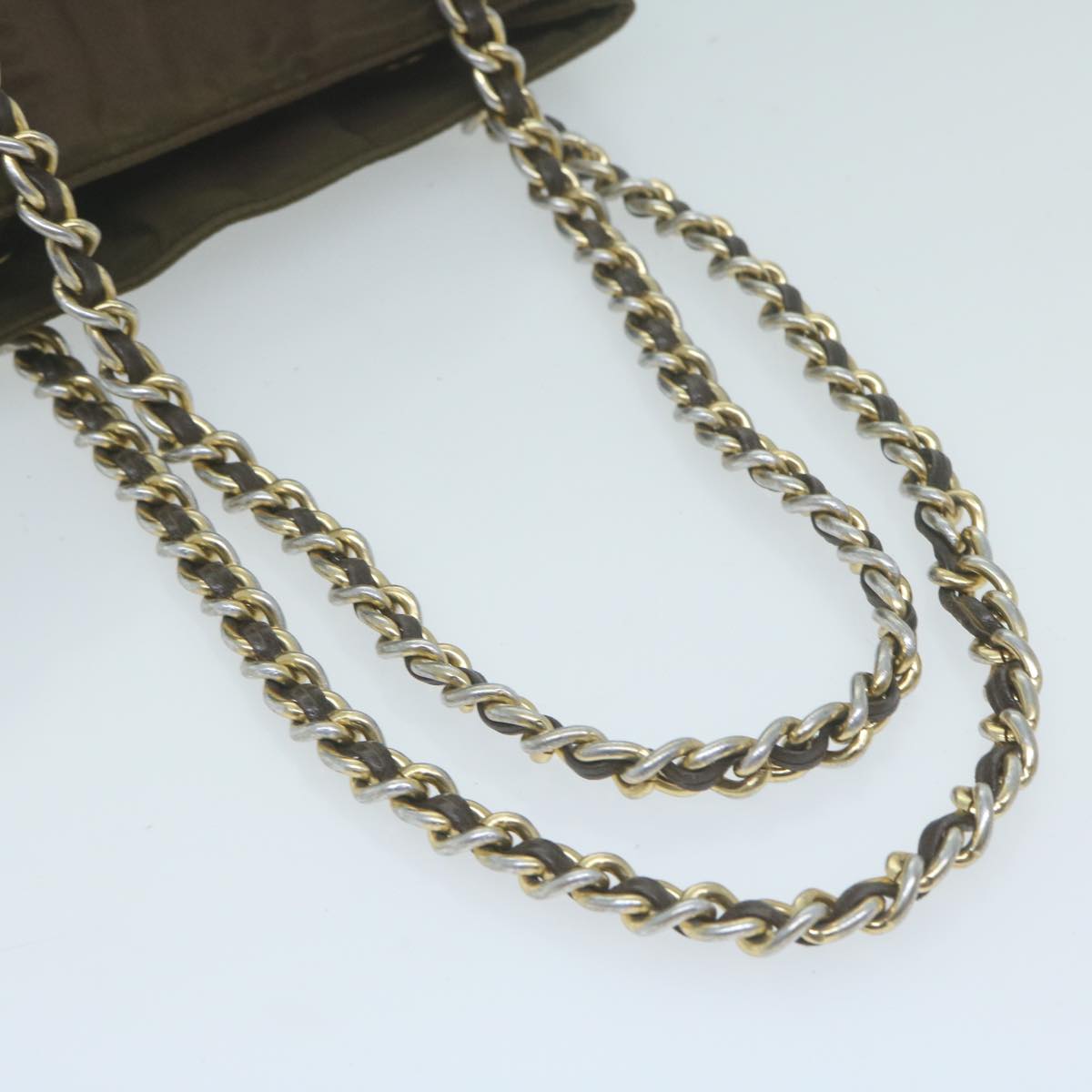 Prada Khaki Chain Shoulder Bag