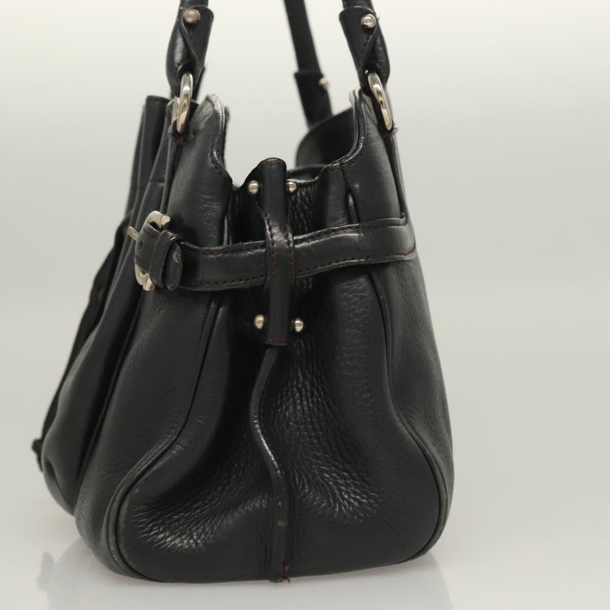 Ferragamo Black Leather Shoulder Bag