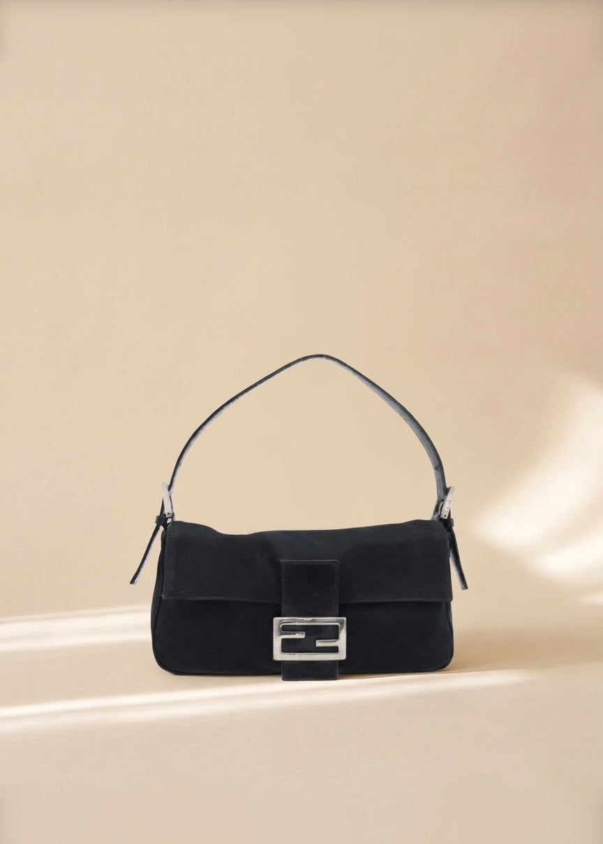 Fendi Black Jersey Mamma Baguette cover