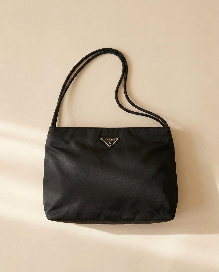 Prada Black Nylon Tote