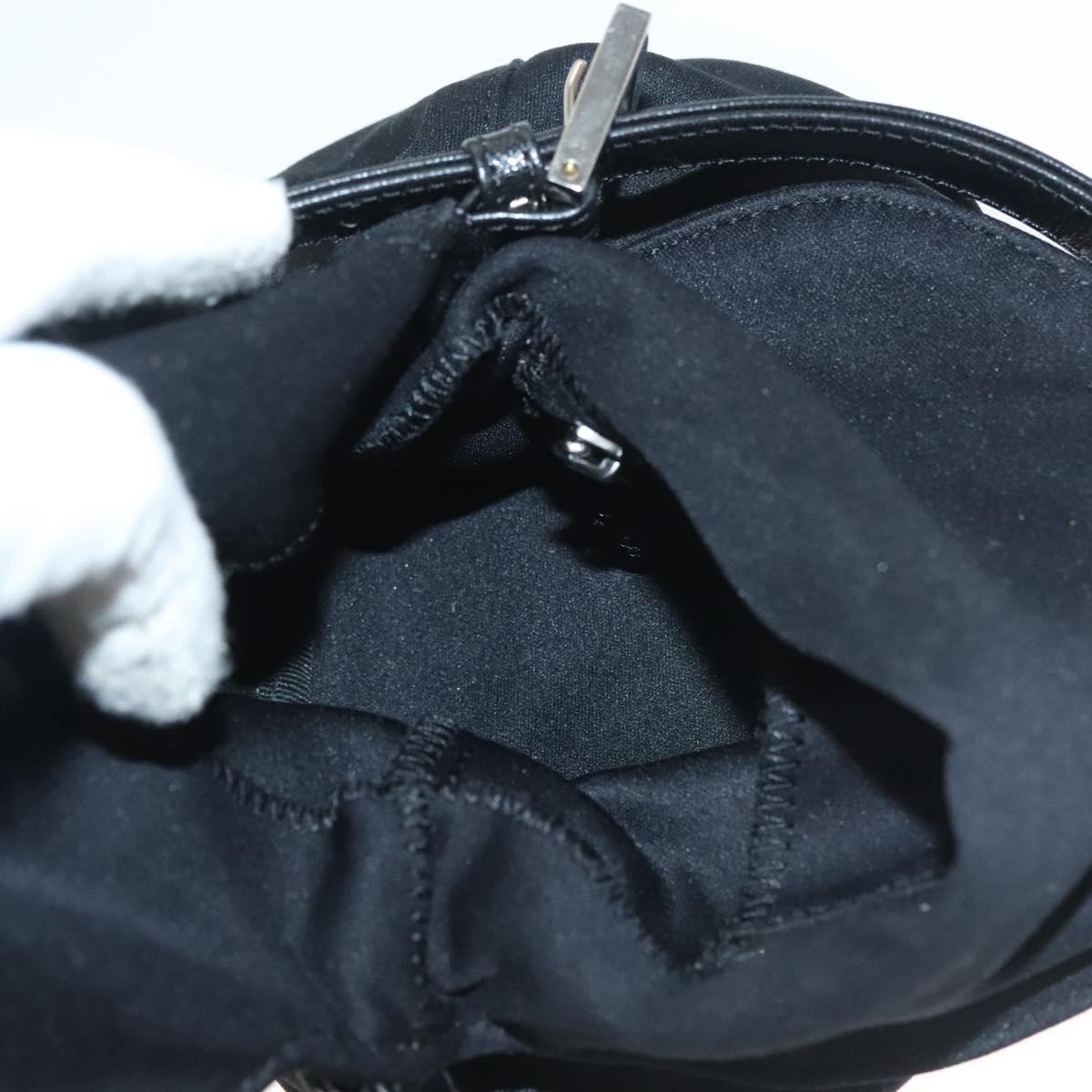 Fendi Black Rounded Baguette