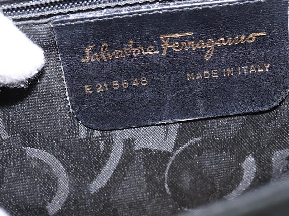 Ferragamo Black Suede Crossbody
