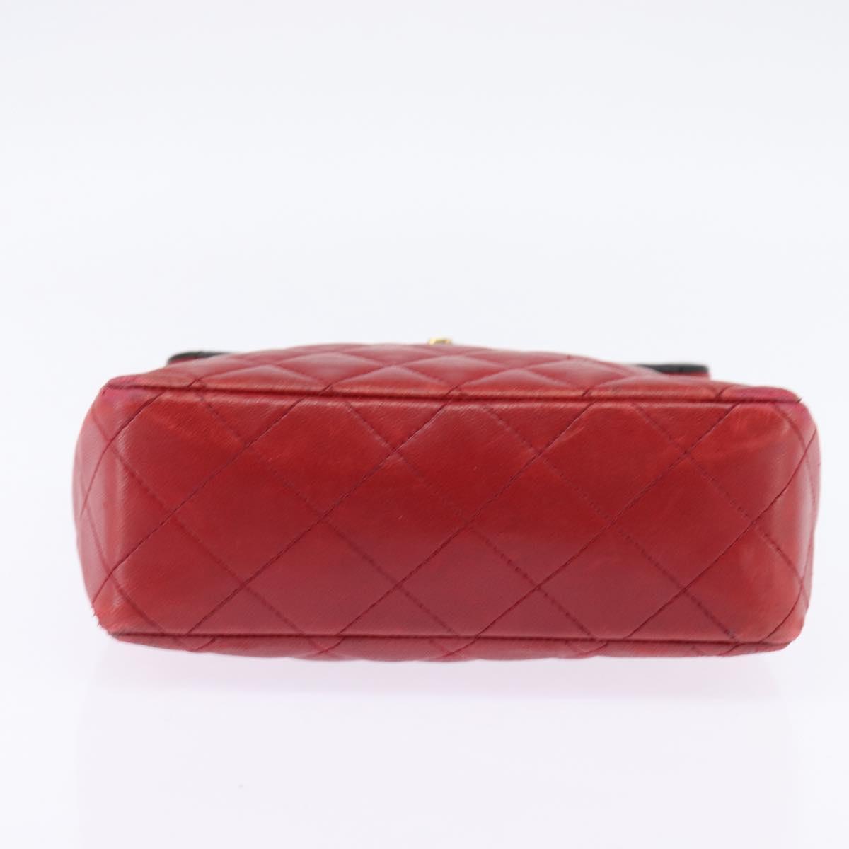 Chanel red and navy crossbody