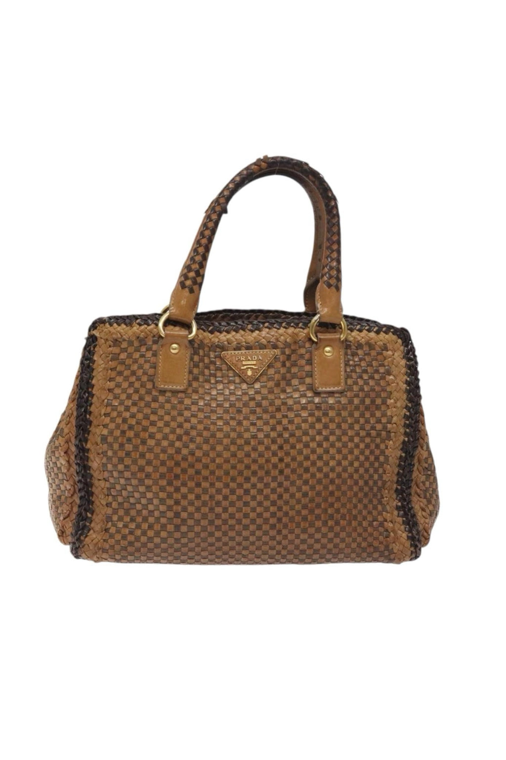 Prada Woven Leather Handbag