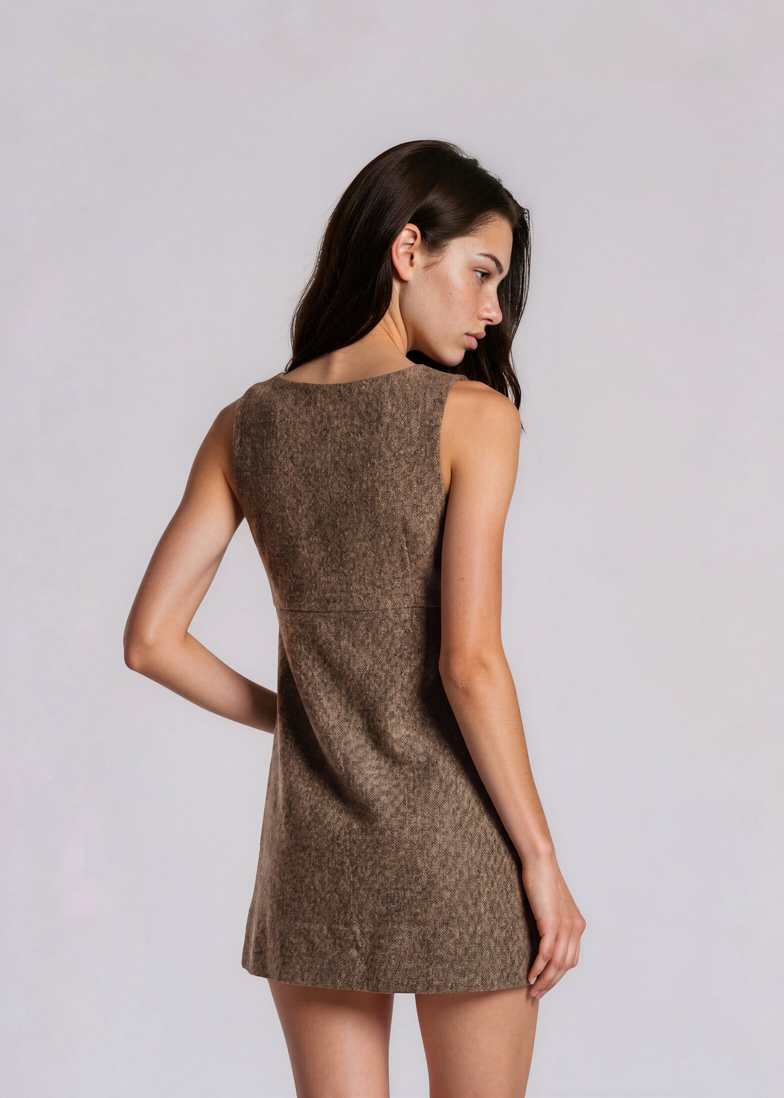 Stella McCartney Brown Shift Dress