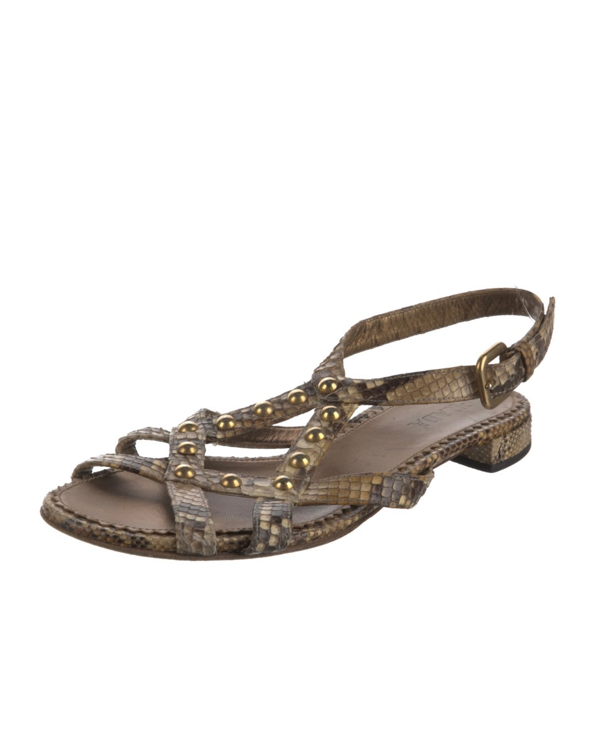 Prada Snakeskin Sandals