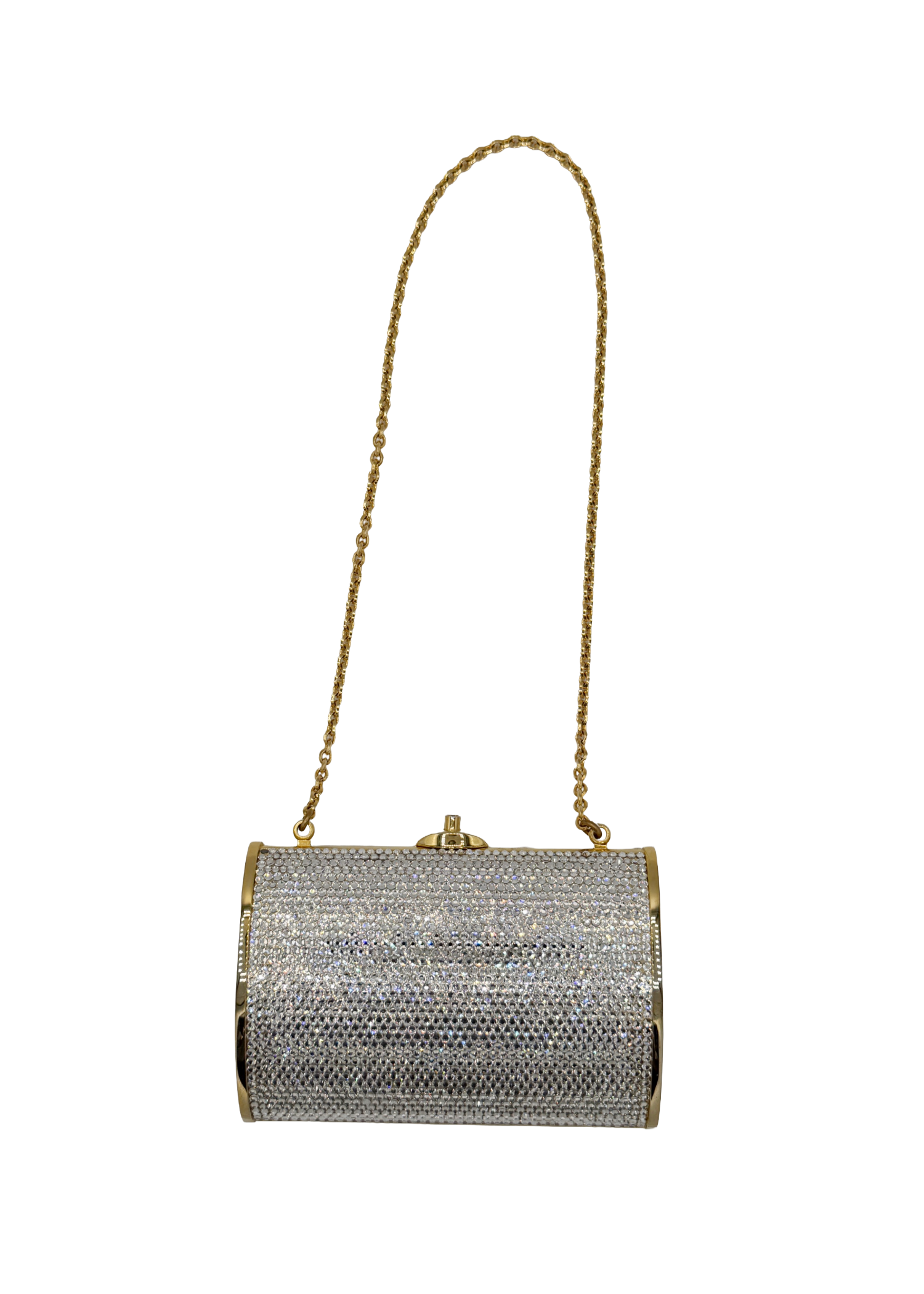 Judith Lieber Gold and Silver Mini Evening Shoulder Bag