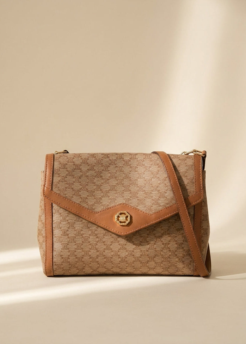 Celine Cream Macadam Crossbody