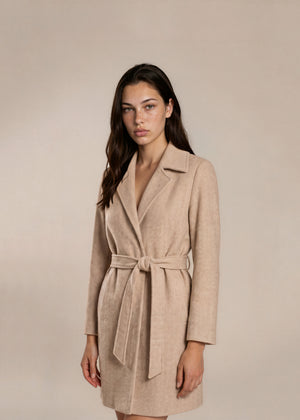 Jil Sander Tan Belted Coat