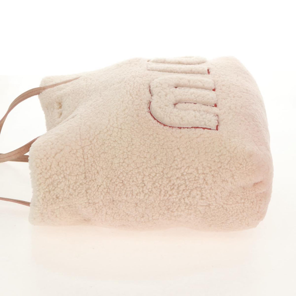 Miu Miu Pink Shearling Tote