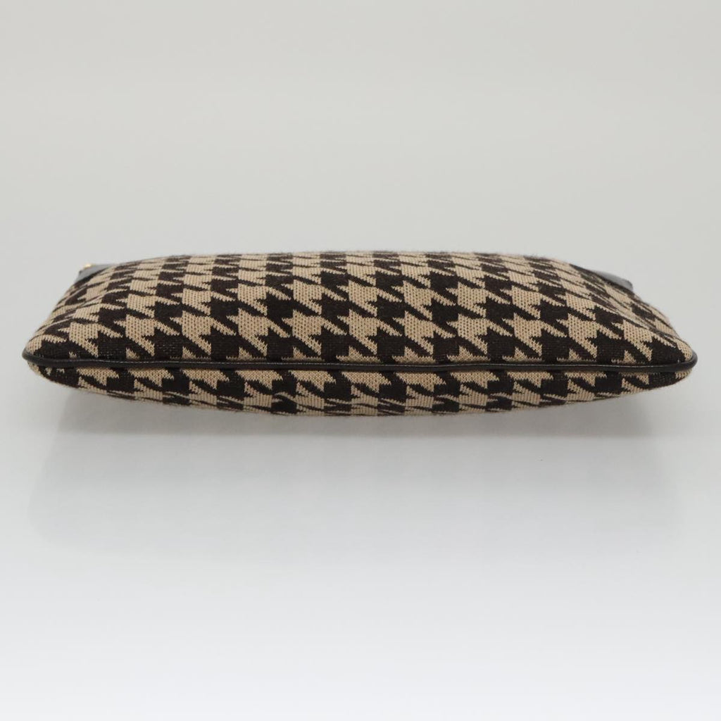 Celine Houndstooth Chain Clutch Bag