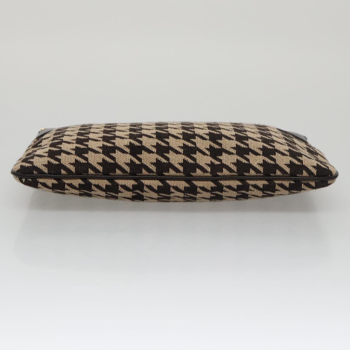 Celine Houndstooth Chain Clutch Bag