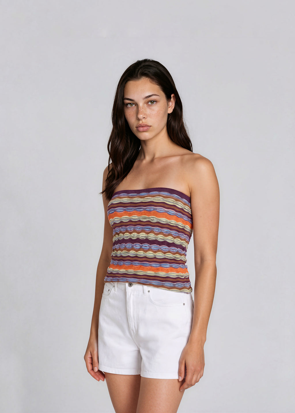 Missoni Printed Strapless Top