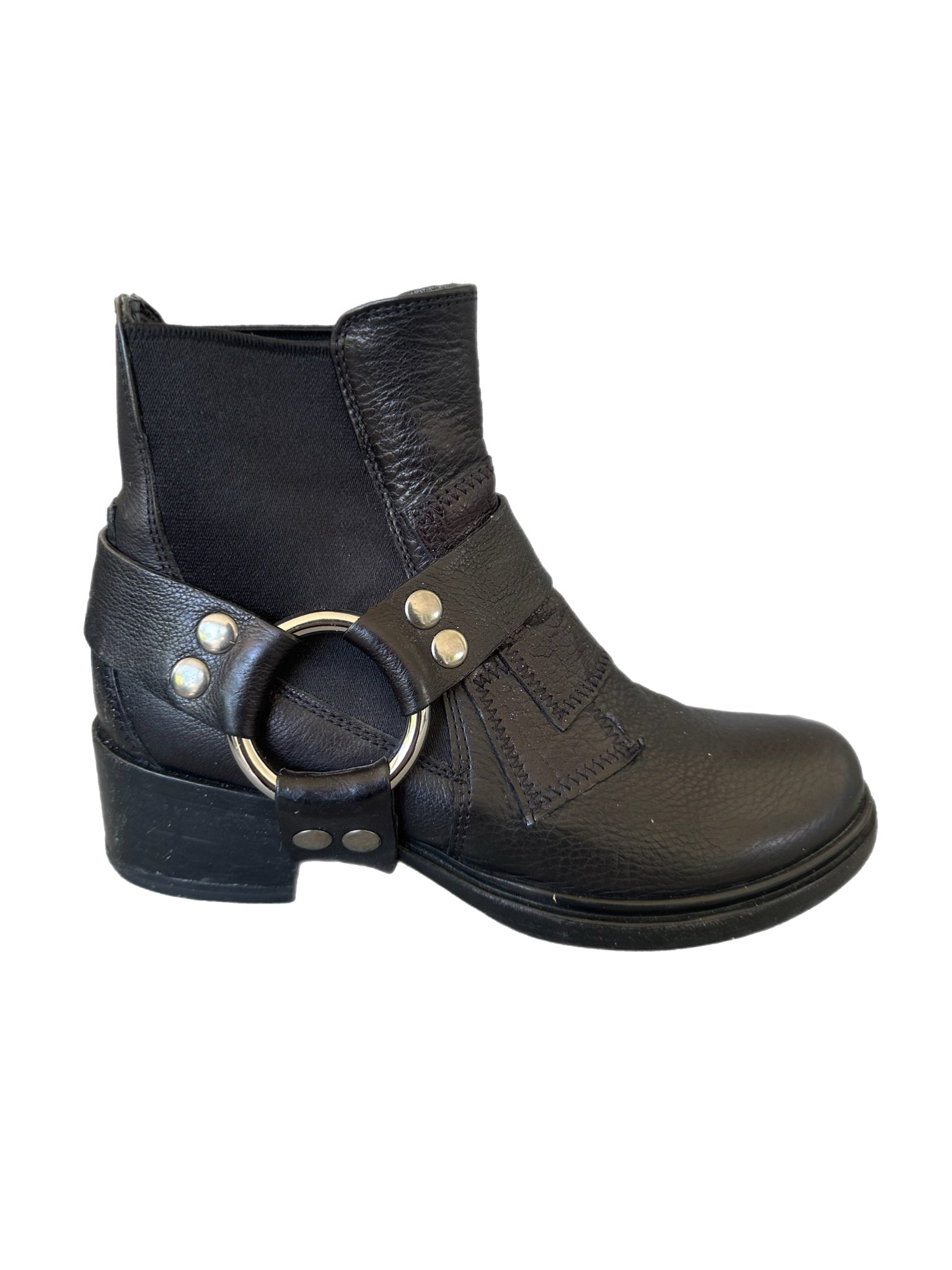 Miu Miu Leather Buckle Boots