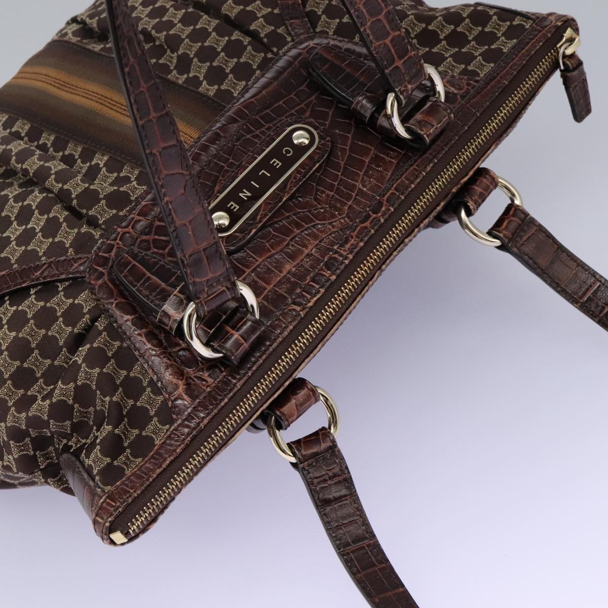 Celine Triumph Brown Tote