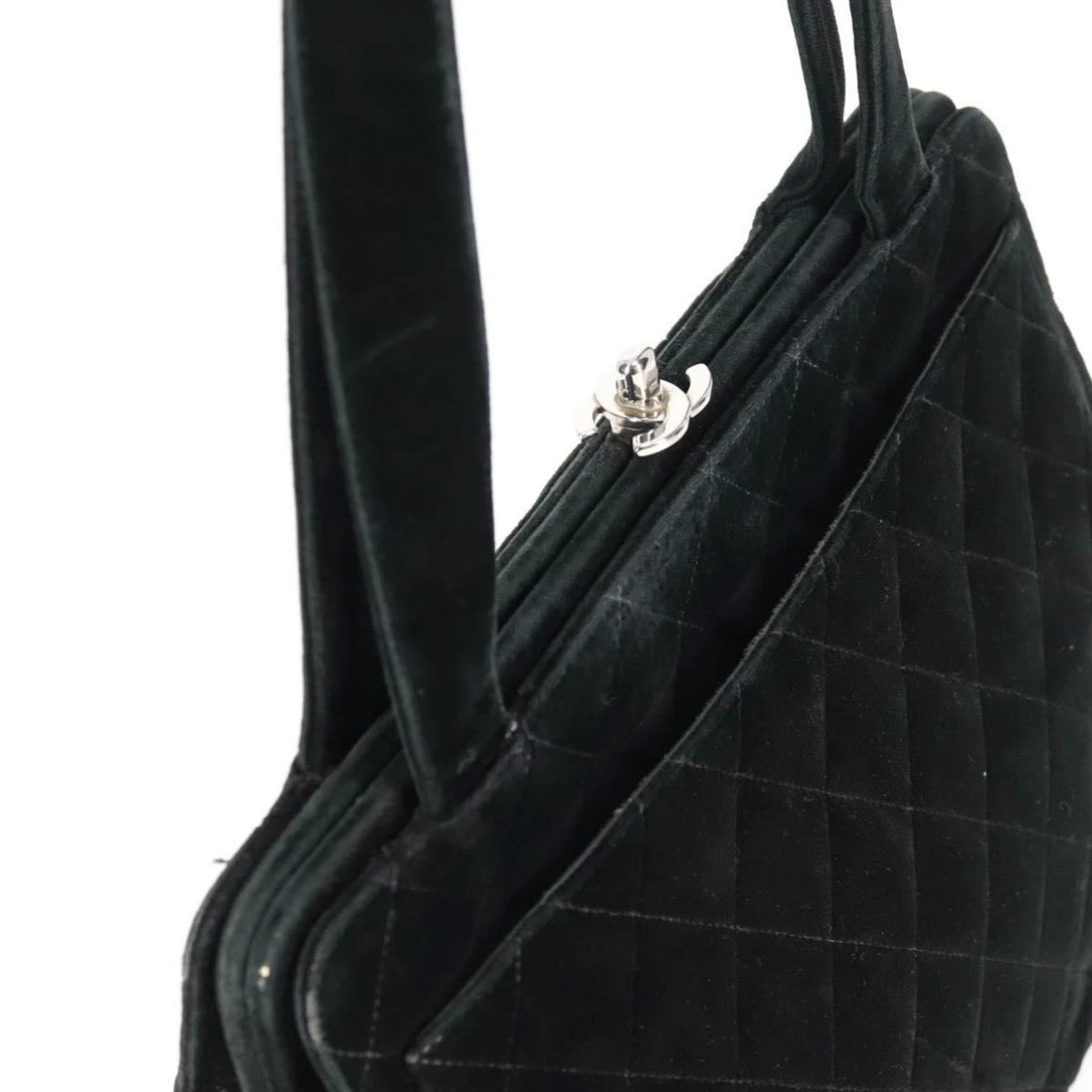 Chanel Black Velvet Handbag