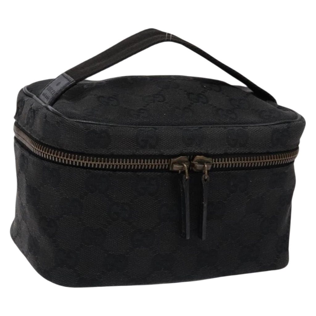 Gucci Black Monogram Vanity Bag
