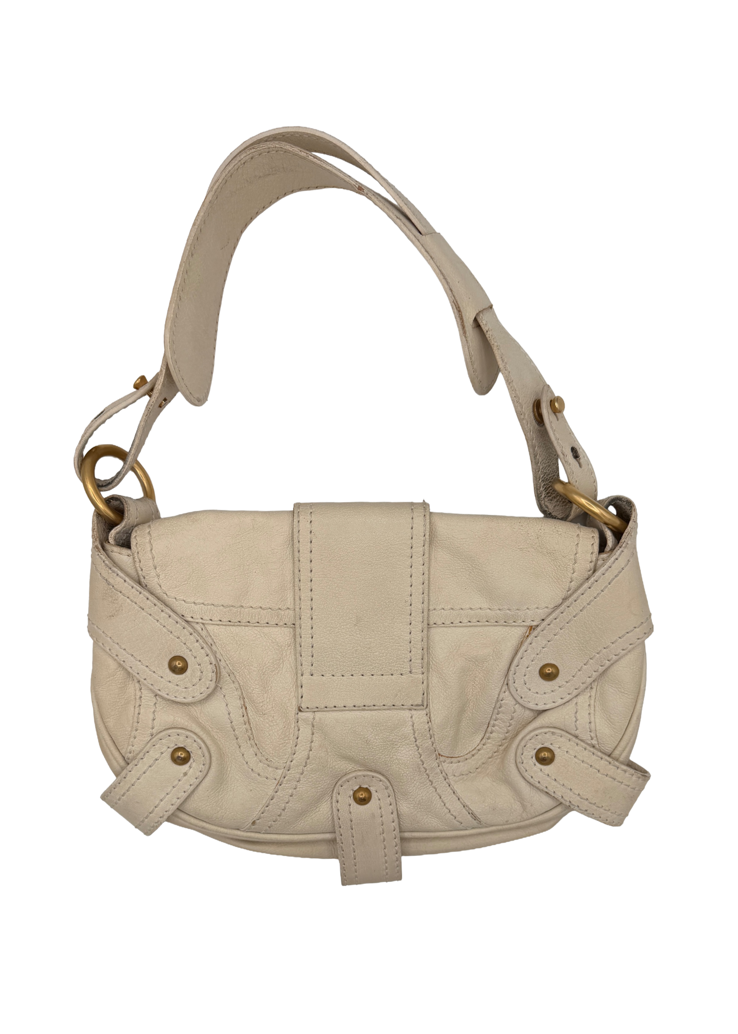 Valentino White Leather Shoulder Bag
