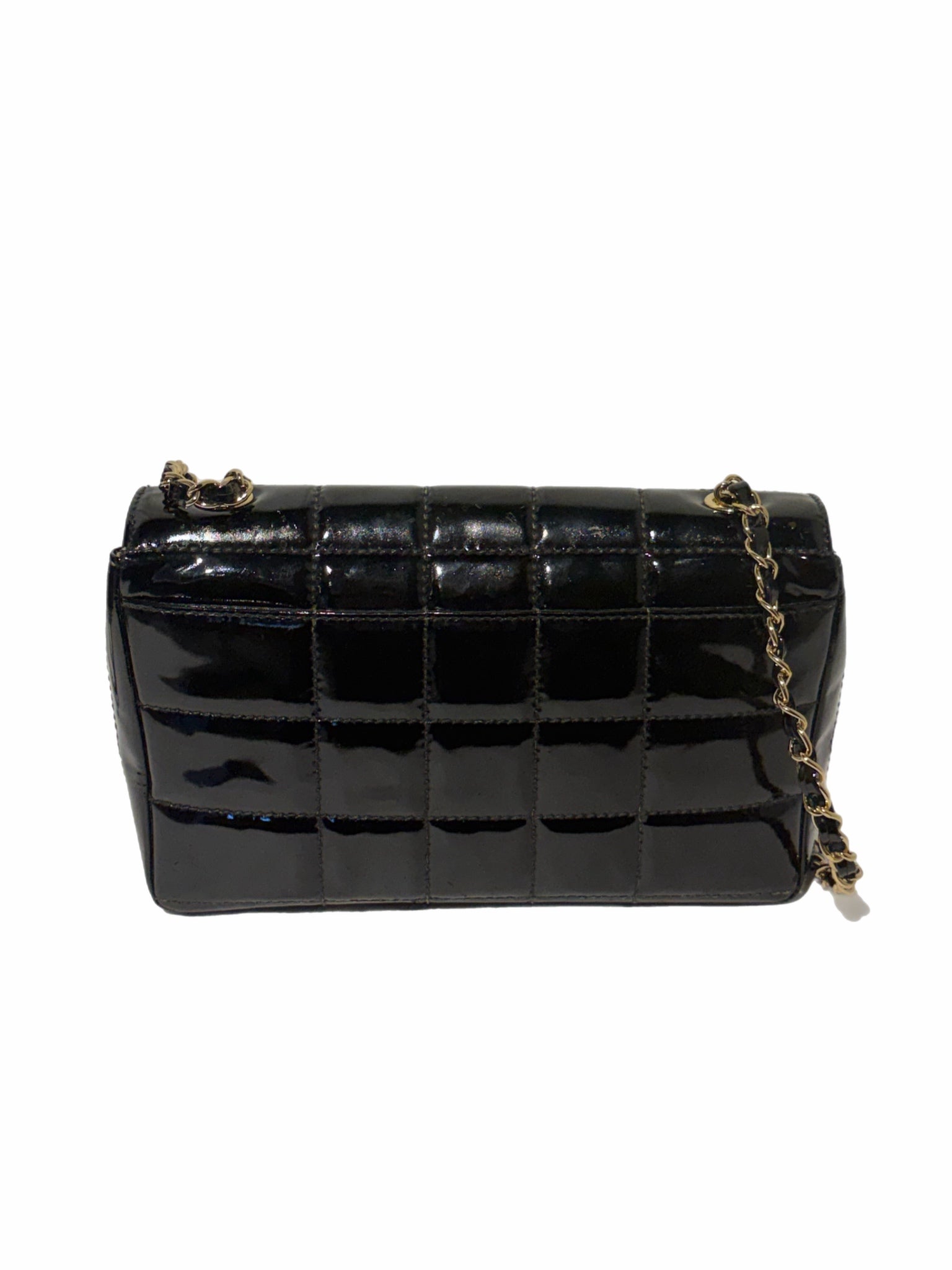 Chanel Black Patent Flap Bag